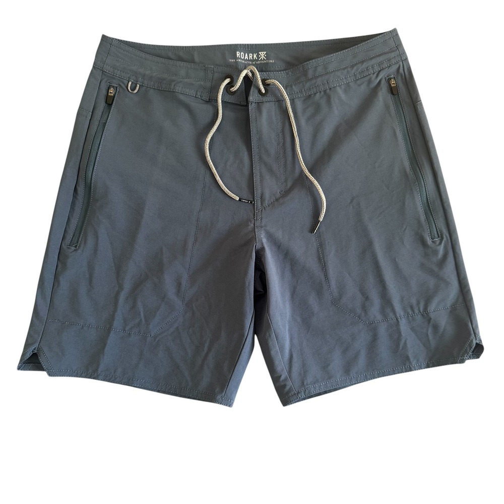 Roark 31x7 Blue Gray Travel Tech Tactical Layover Men's Shorts RS279